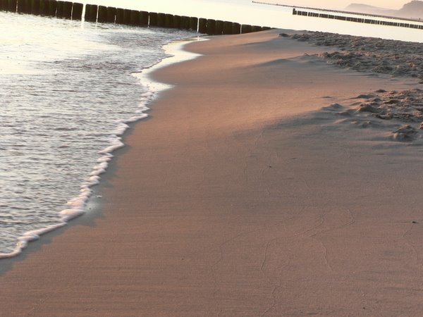 Die Ostsee in Koserow am Morgen